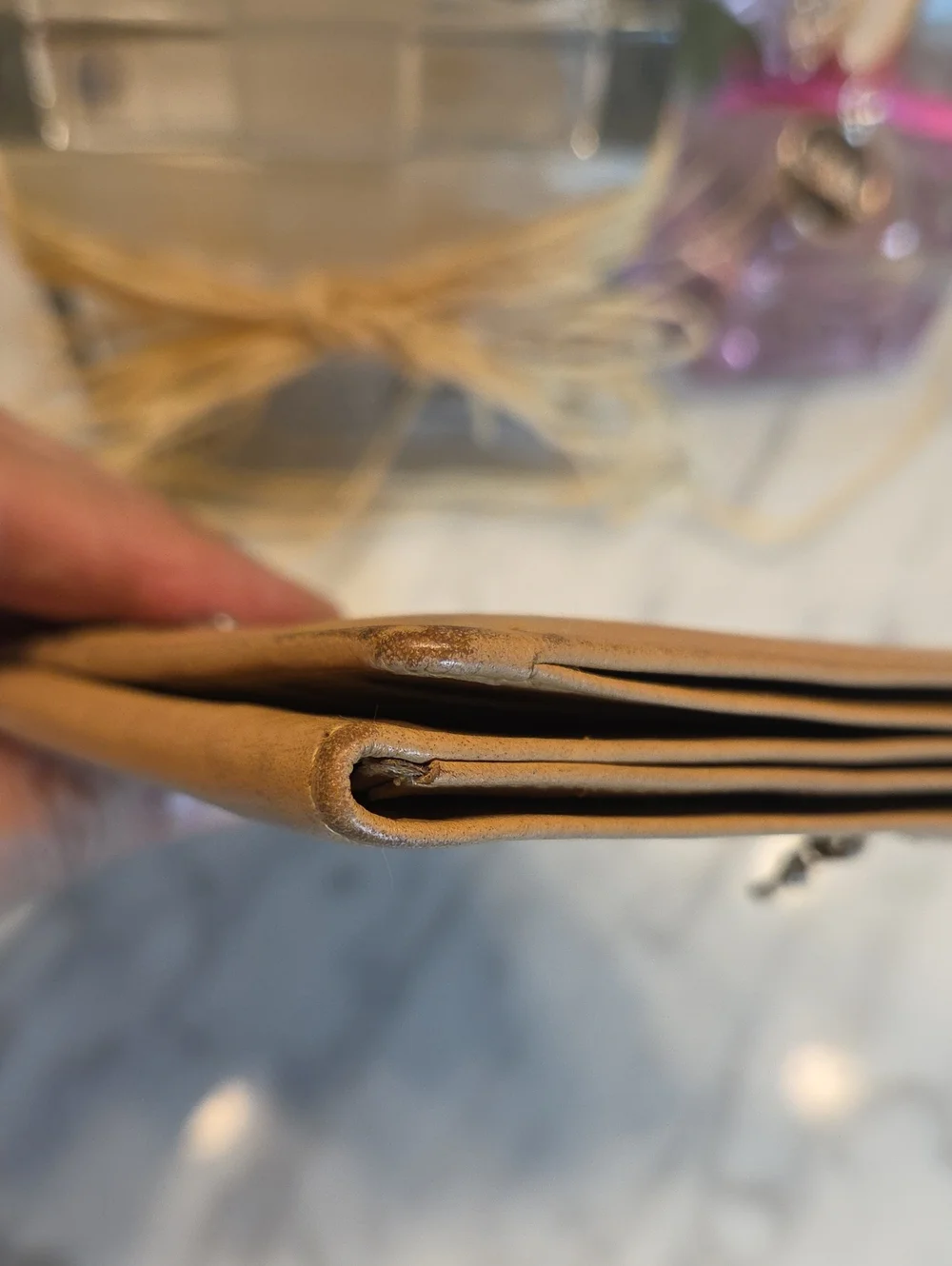 Pre-loved Paco Rabanne Tan Leather Wallet